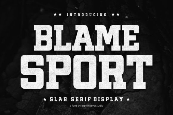 Blame Sport: The Bold Font for Sports and Street Culture
