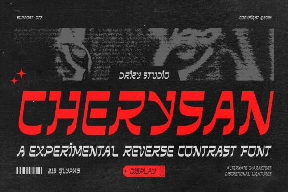 Cherysan: The Dark Futuristic Typeface Reshaping Modern Design