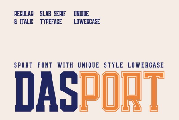 Dasport: A Bold and Authentic Font for Modern Design Needs