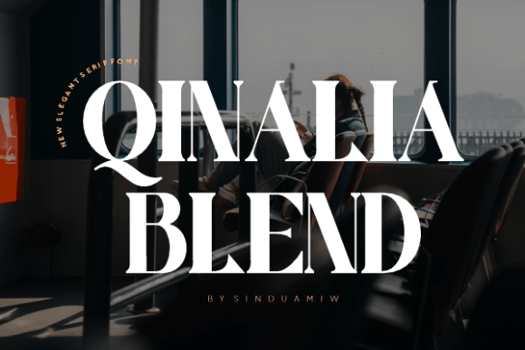 Discover the Elegance of Qinalia Blend: A Modern Slab Serif Font for Every Creative Project