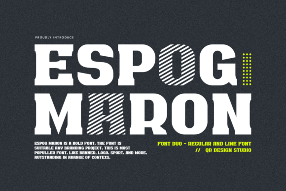 Espog Maron – Bold and Authentic Display Font