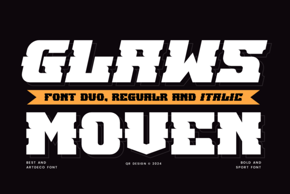 Glaws Moven: A Bold, Sporty Font for Impactful Visual Communication