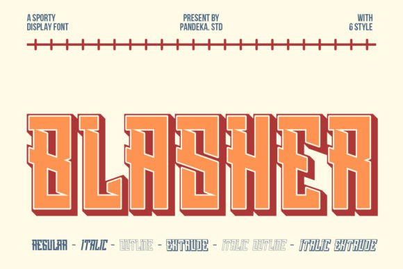 Introducing Blasher: The Sporty Display Font That Adds Energy to Your Designs