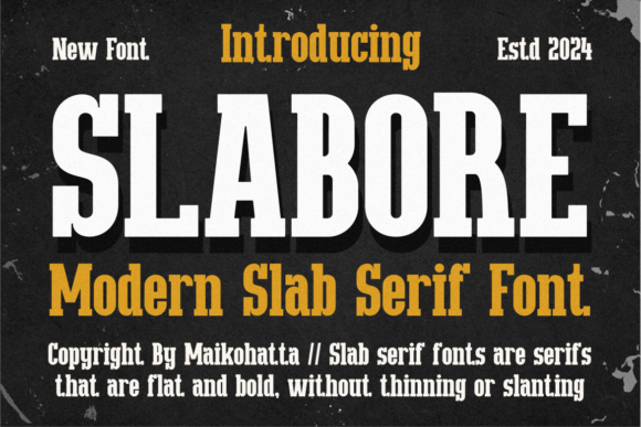 Introducing Slabore: Modern Slab Serif for Elegant and Functional Design
