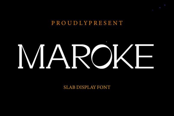 Maroke: A Slab Display Font That Redefines Modern Typography