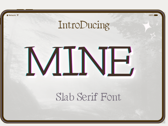 Mine: A Font That Elevates Design with Angular Individuality