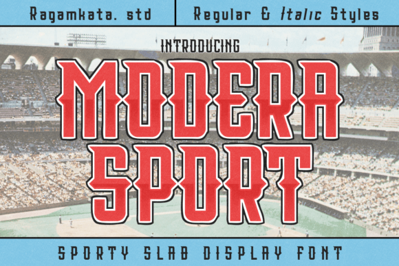 Modera Sport: A Bold Font for Dynamic Designs