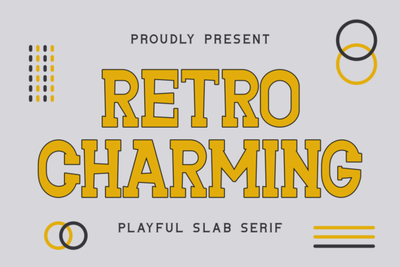 Retro Charming: A Playful Font with Vintage Appeal and Modern Versatility
