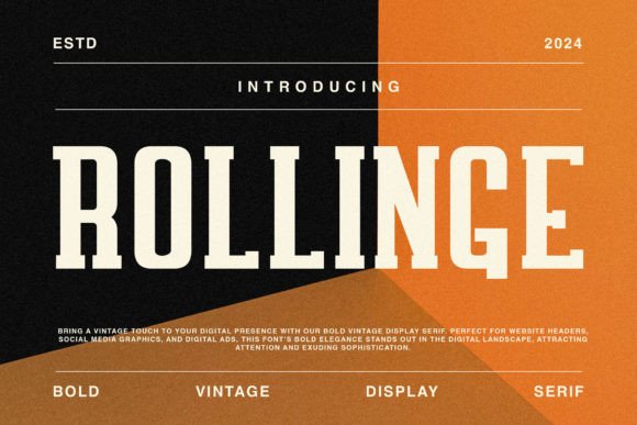 Rollinge: A Versatile Font for Modern Design Projects