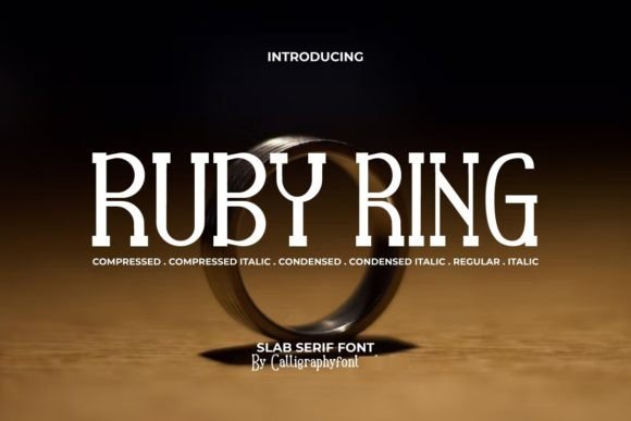 Ruby Ring Font: A Modern Slab Serif for Creative Projects