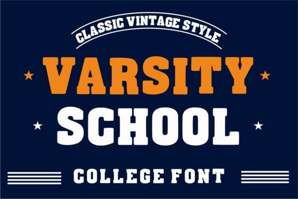 Varsity School: Bold and Versatile Display Font