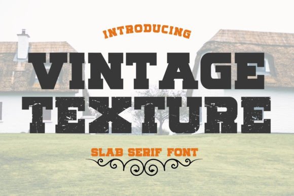 Vintage Texture: A Bold Font for Timeless Design