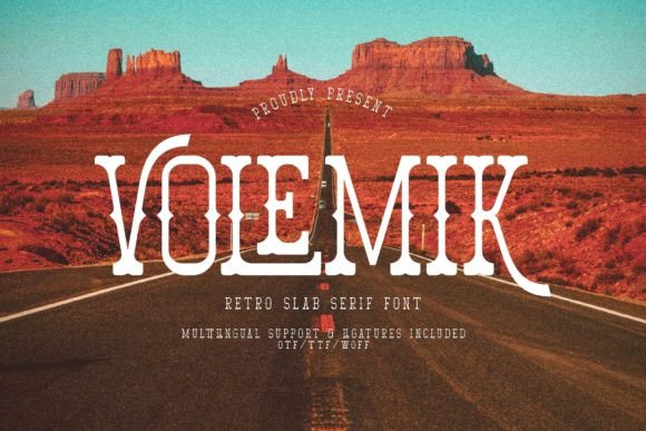 Volemik: A Bold Vintage Font for Timeless Design